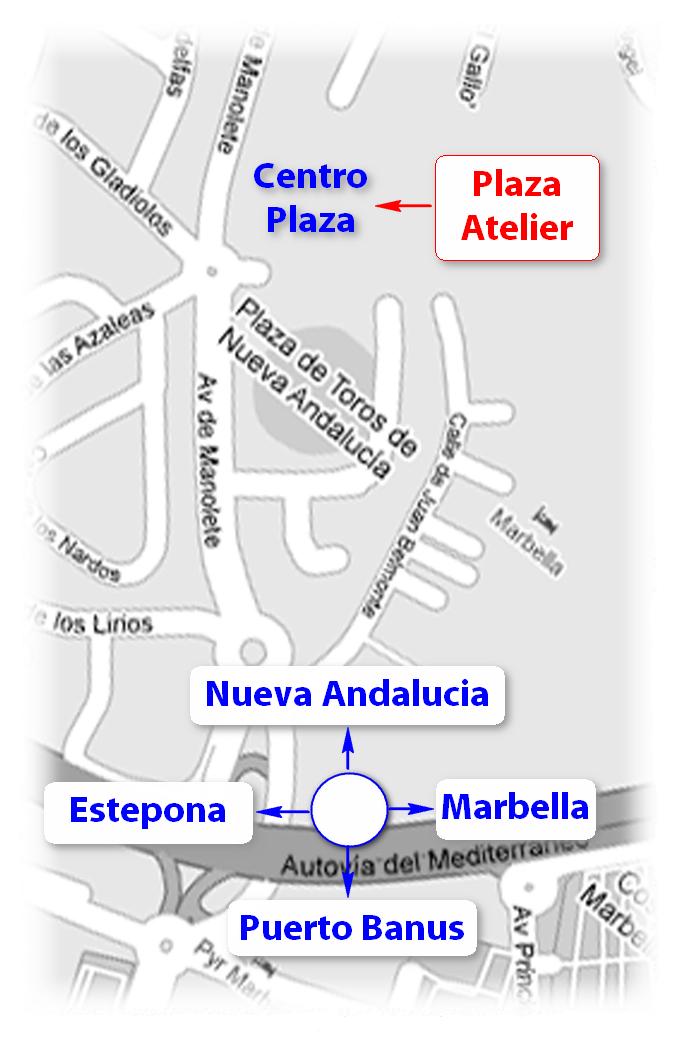 Plaza Atelier Location Map